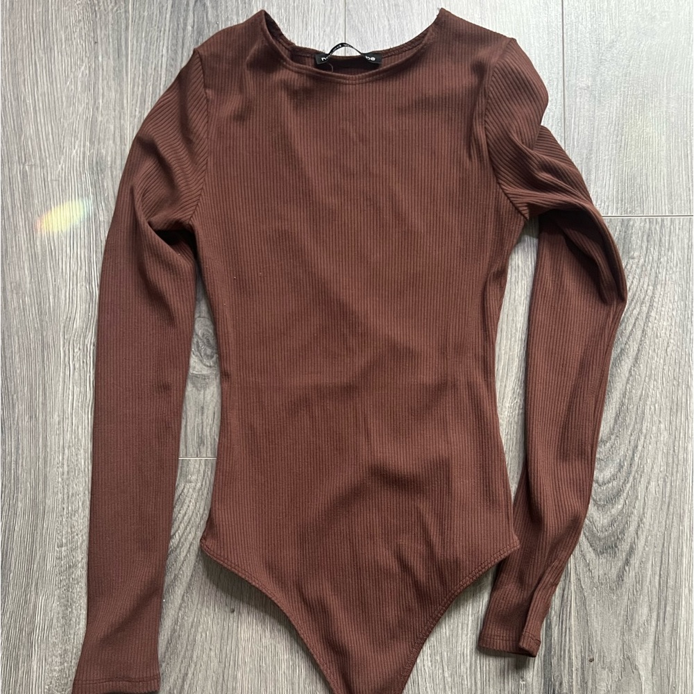 Naked wardrobe snatched ribbed bodysuit medium